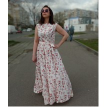 Maxi dress with belt