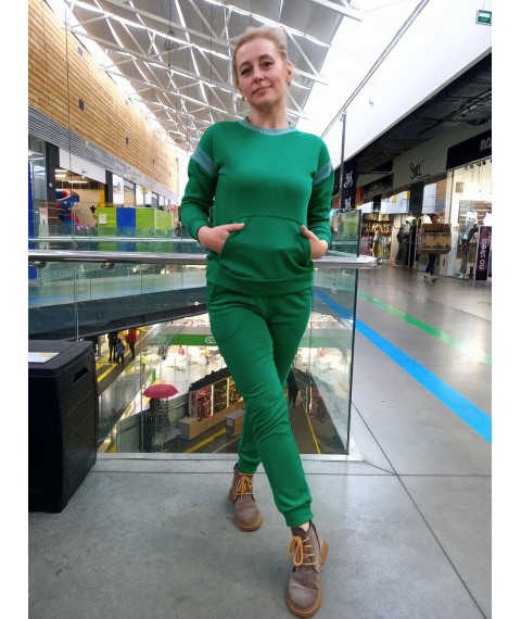Green sweatshirt for women