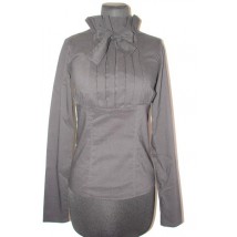 Blouse with frill