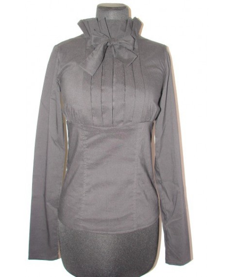 Blouse with frill