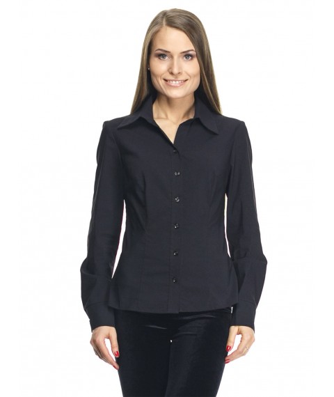 Women's black shirt, classic P60