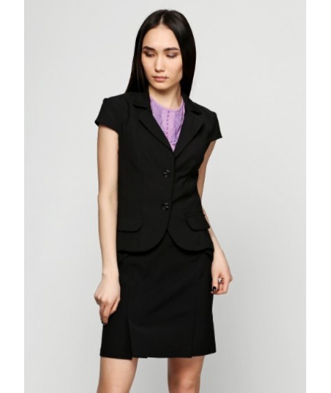 Jacket-vest in black business color