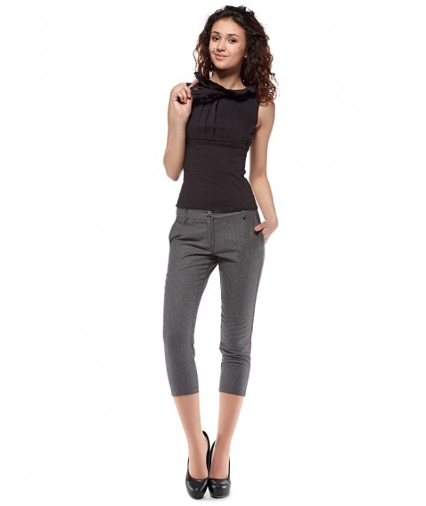 Black blouse with mesh back