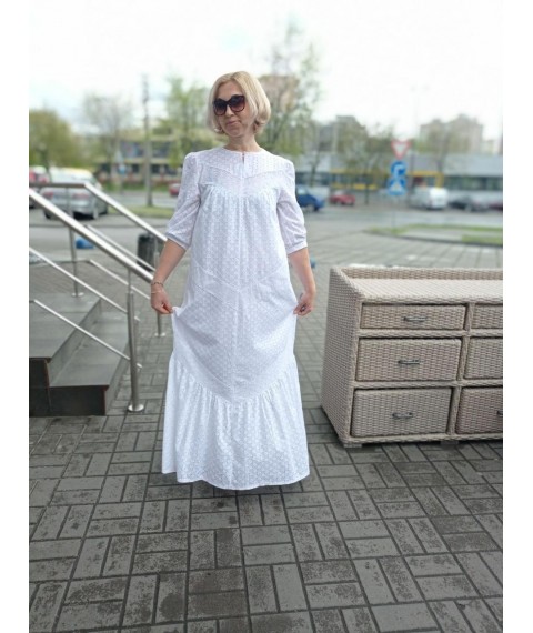 White stitched dress