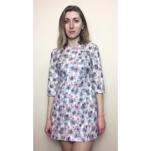 Elegant tunic dress made of jacquard P153