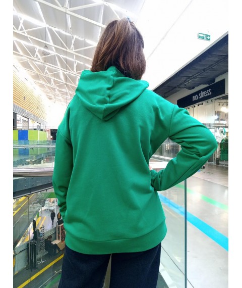 Green loop hoodie