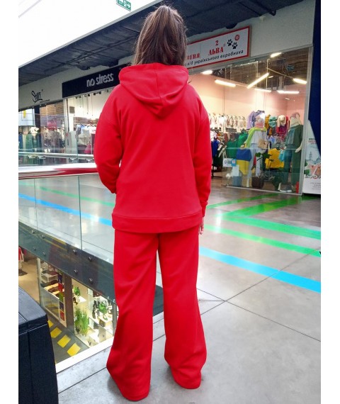 Red palazzo pants
