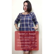 Checkered dress with pockets P246