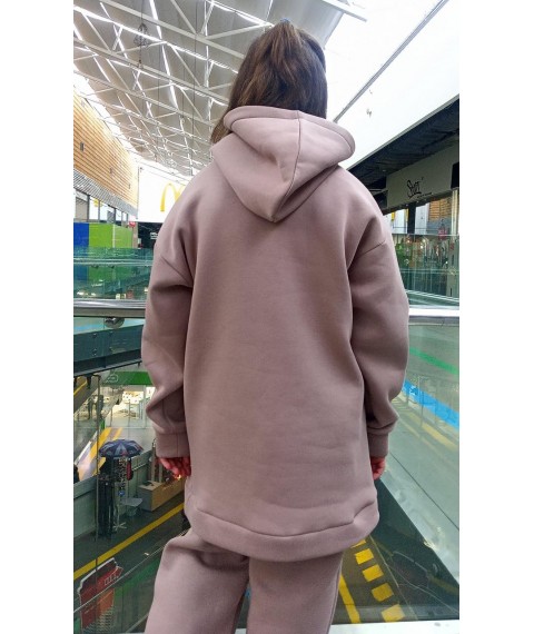 Oversized beige hoodie