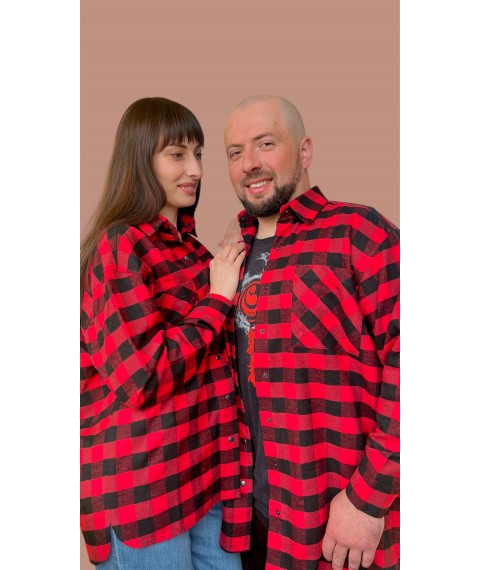 Комплект Family Look сорочки в клітинку для пари
