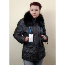 Тепла жіноча куртка з натуральним хутром, Raslov