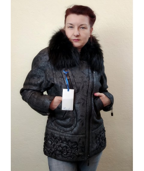 Теплая женская куртка с натуральным мехом, Raslov
