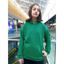 Green loop hoodie
