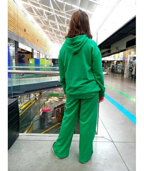 Green women's set - palazzo and hoodie
