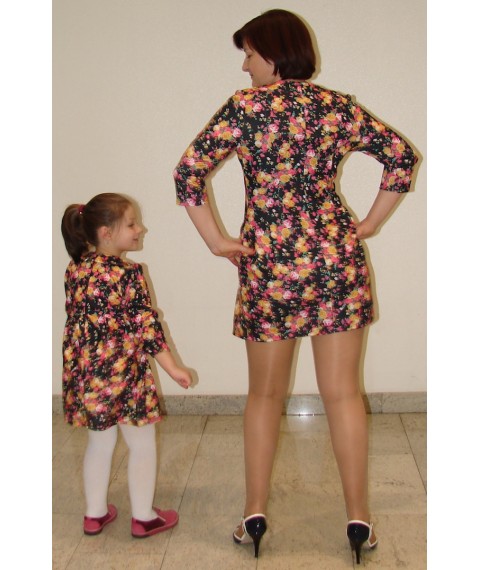 Set of dresses for mother and daughter made of French jersey