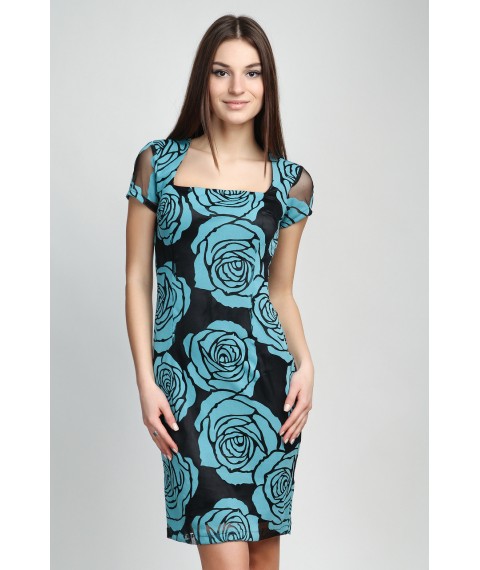 Guipure sheath dress with lining P181