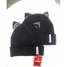 Black hat with ears