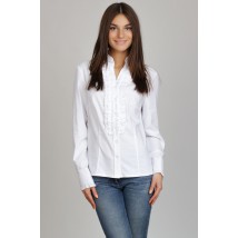 Blouse with stand-up collar P76