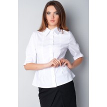 White women's blouse with sleeves to the elbow P40