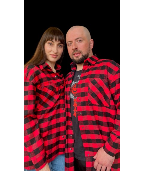 Комплект Family Look сорочки в клітинку для пари