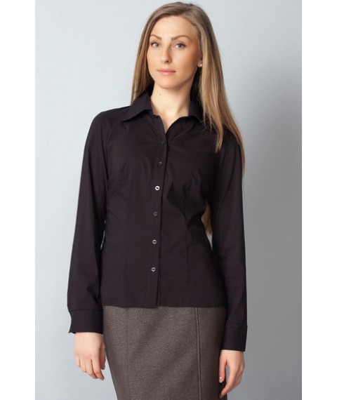 Women's black shirt, classic P60