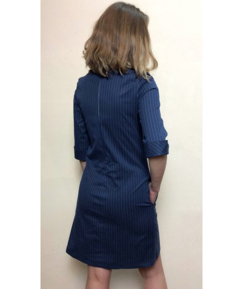 Жіноча офісна сукня в смужку П224