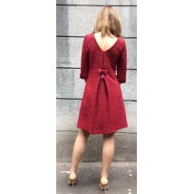 A-line jacquard dress