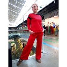 Red palazzo pants