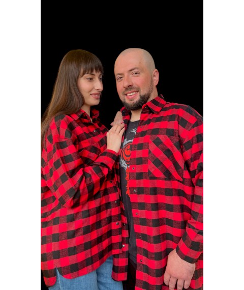 Комплект Family Look сорочки в клітинку для пари
