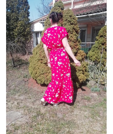 Red maxi dress
