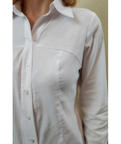Classic women's shirt with raised seams P48