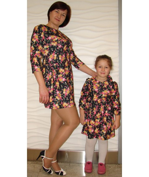 Set of dresses for mother and daughter made of French jersey