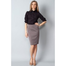 Women's straight gray skirt J73