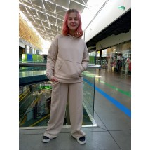 Knitted suit - palazzo pants + hoodie