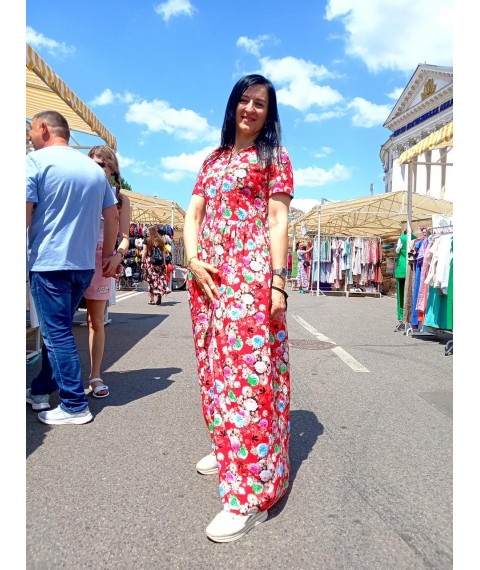 Maxi dress with flowers