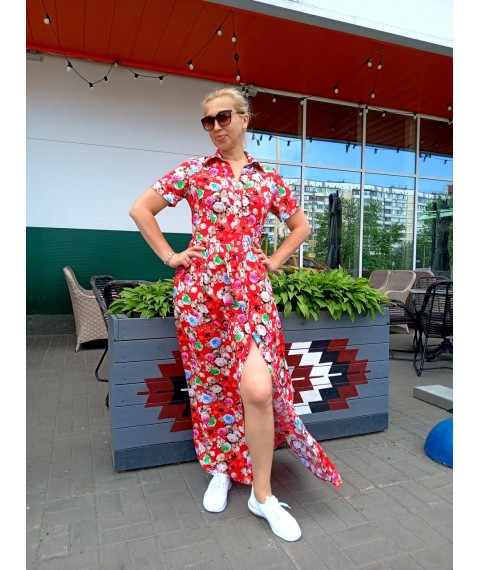 Maxi dress with flowers