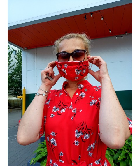 Midi dress with ruffle