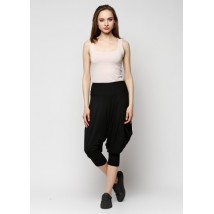Black knitted breeches pants