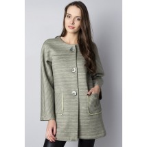Women's demi-season short coat made of neoprene