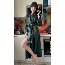 Женский шелковый халат на запах