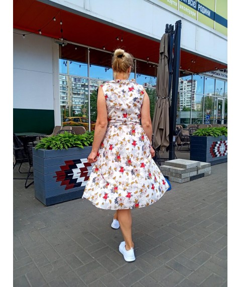 Midi dress with ruffle