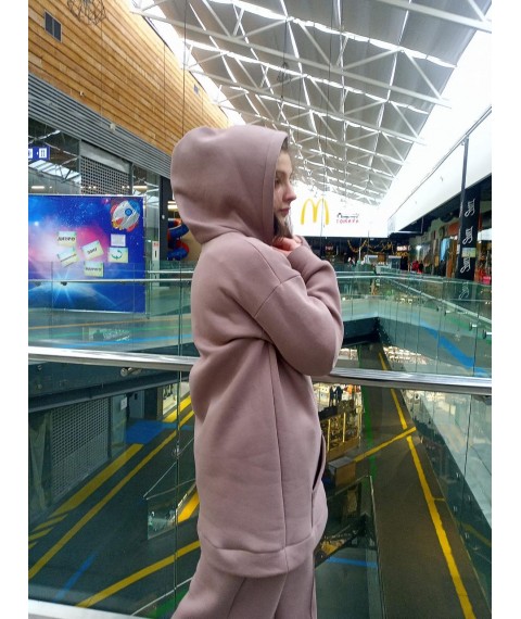 Oversized beige hoodie