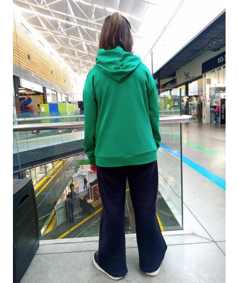 Green loop hoodie