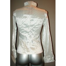 Блузка жіноча біла із шалевим коміром Р34