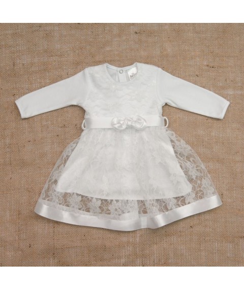 Kleid BetiS "Dream" d.r. White Interlock, Guipure 27076507 Höhe 56
