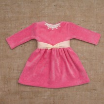 Kleid BetiS "Perlen" d.r. Pink Velour 27076729 Höhe 56