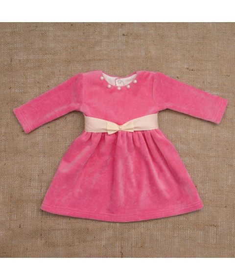 Kleid BetiS "Perlen" d.r. Pink Velour 27076729 Höhe 56