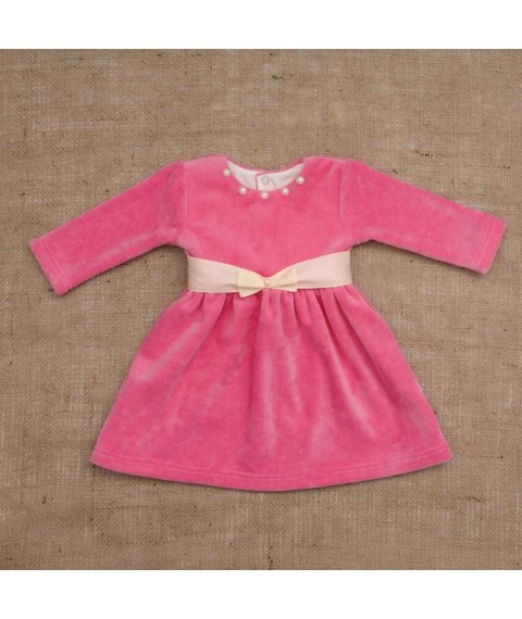 Kleid BetiS "Perlen" d.r. Pink Velour 27076734 Höhe 86