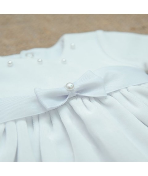 Kleid BetiS "Perlen" d.r. Weißer Velours 27076740 Höhe 80