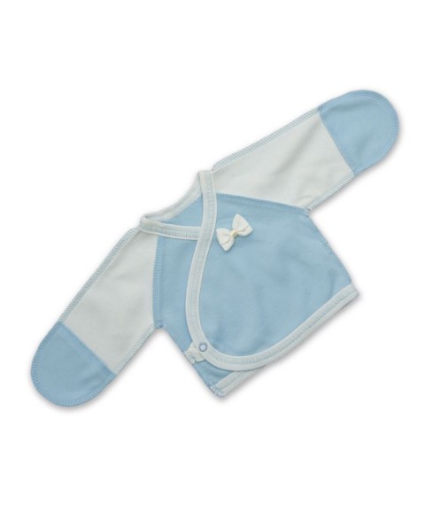 Baby carrier BetiS "Bow" Monotone Milk / blue Interlock 27077124 Height 50